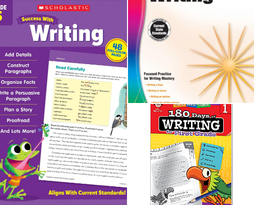 Read Online - Scholastic Success with Writing Grade 5 Workbook and Enriching Companions cover photo collage