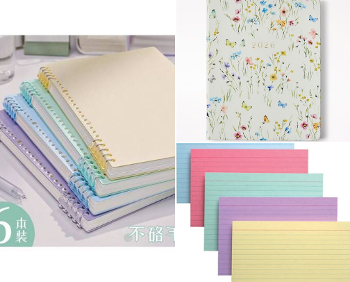stationary to romanticise school cover photo collage