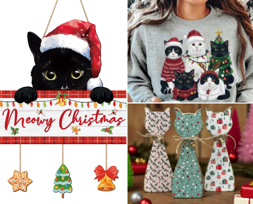 Christmass with my pets cover photo collage