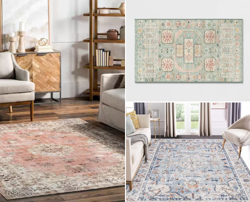 Cute Washable Rugs cover photo collage