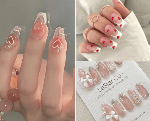 Cutest press on nail sets ever 💅 cover photo collage