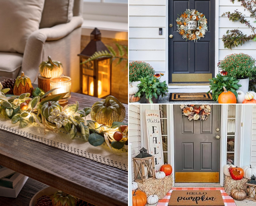 Warm & Welcoming Fall Decor cover photo collage