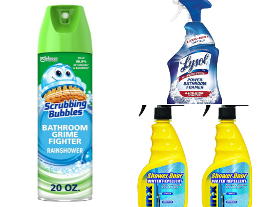 Bathroom cleaning products I use daily cover photo collage