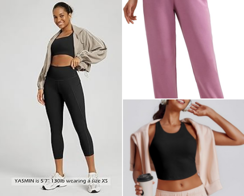 Lululemon look for less cover photo collage