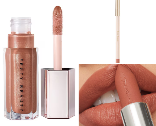 The perfect nude lip combo💄 cover photo collage