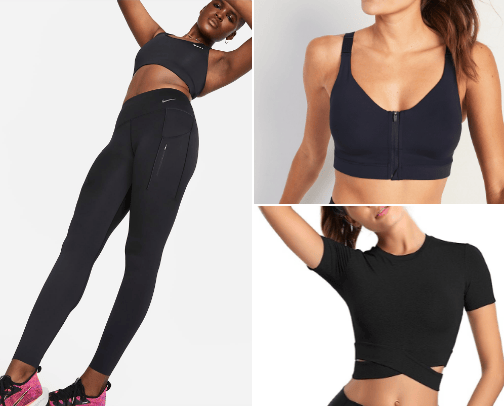Workout clothes cover photo collage