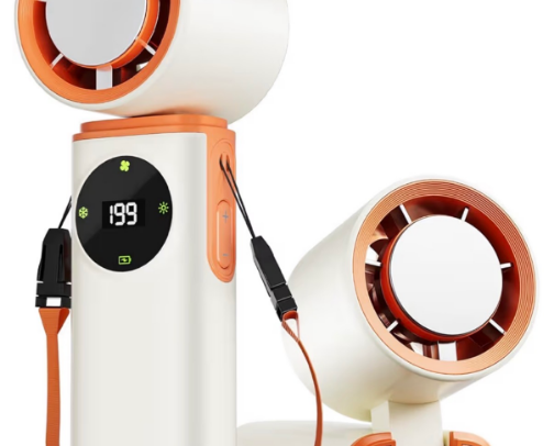 🥵 Heat Wave savior handheld fan with a light! cover photo collage