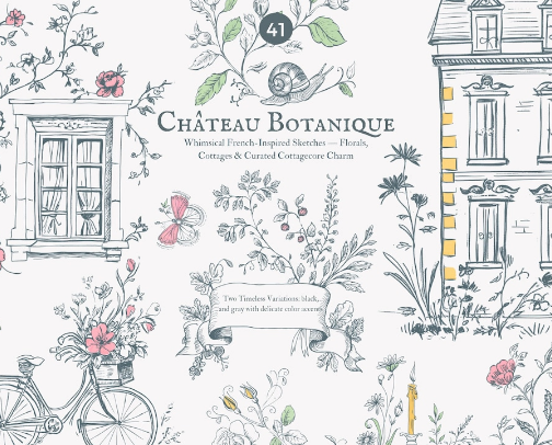 Hand-Drawn House and Castle Doodles cover photo collage