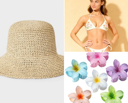 AFFORDABLE SUMMER FINDS👙🌺😎🏝️ cover photo collage