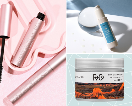 Lazy girl beauty products cover photo collage