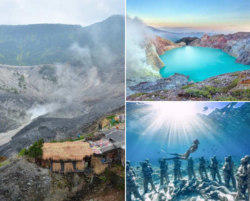 Nature Escape in Indonesia cover photo collage