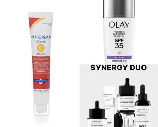 Skin care cover photo collage