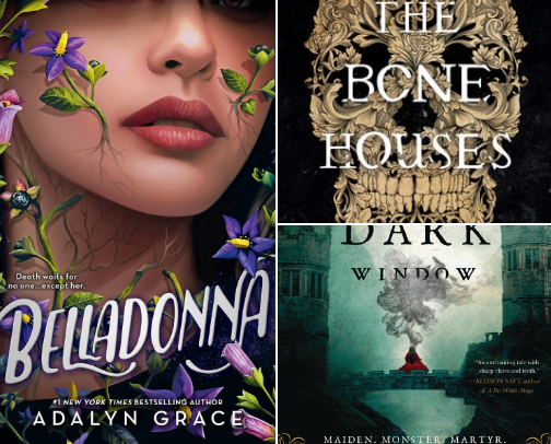 Spooky Season book recommendations cover photo collage