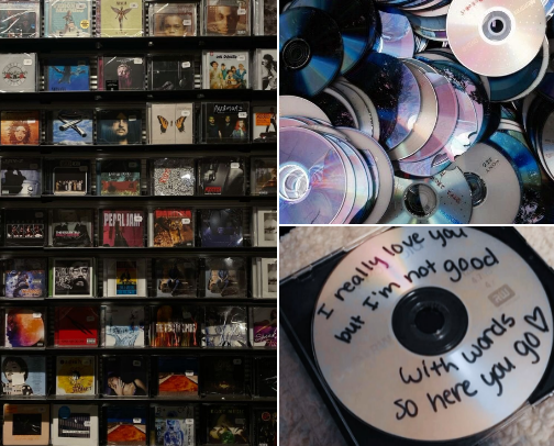 . ݁˖ . ✧˖°. making your own cd’s  💿🎧 ✧˖  °.. ݁₊ ⊹ . ݁˖ cover photo collage