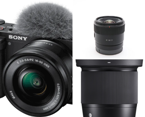 My Favorite Camera items cover photo collage