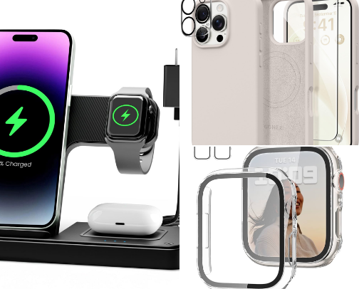 Electronic essentials cover photo collage