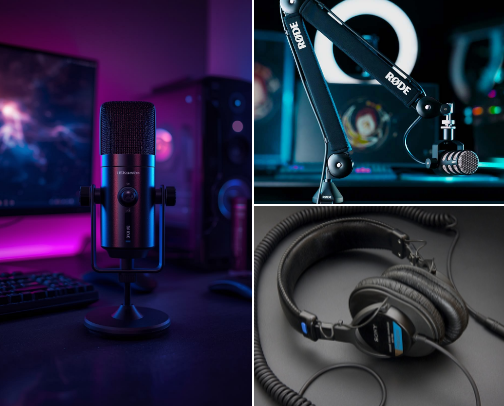 Best Creator Audio & Microphone Setup for Voiceovers cover photo collage