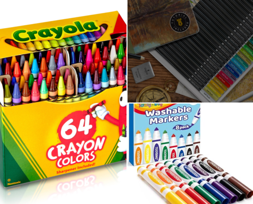 Art Supplies For Kids cover photo collage