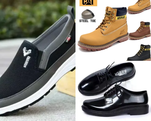 High quality shoes for men and women cover photo collage