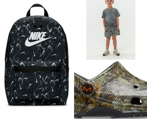 Back to school boy finds ✏️ cover photo collage