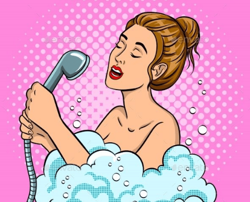 Bath and Shower cover photo collage