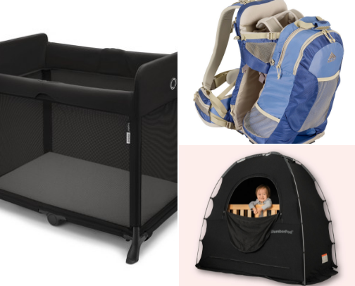 Traveling Must-haves for the lower tox baby and toddler parents cover photo collage