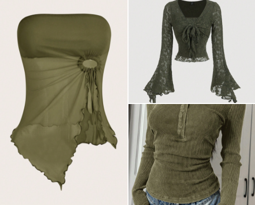 Earth tone shein cart outfit recs cover photo collage