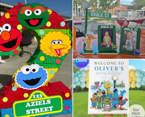 My Son's First Birthday cover photo collage