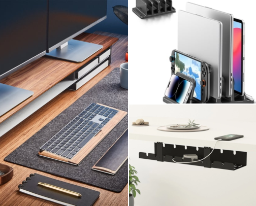 Home Office Comfort & Organization Essentials cover photo collage