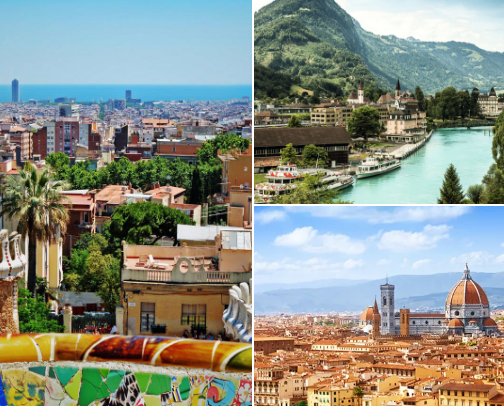 Euro Summer’ vibes: The places to visit Bucket list cover photo collage