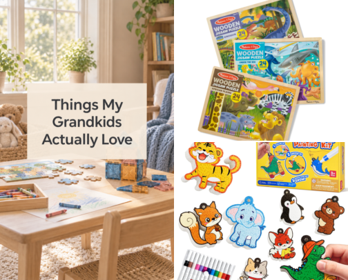 8 Grandkids Later… Toys & Screen-Free Activities They Actually Love cover photo collage