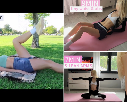 workout @ home - your body is your temple cover photo collage