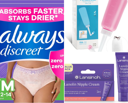 Postpartum Must-Haves for Mamas cover photo collage