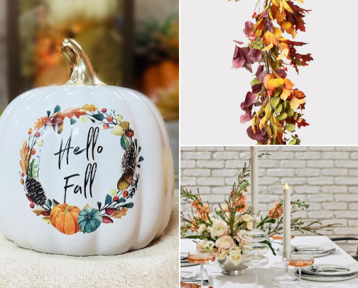 Elegant & Low-Effort Fall Home Decor Ideas cover photo collage