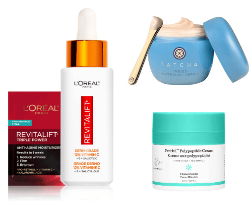 Skincare products for oily skin🧴🤍 cover photo collage
