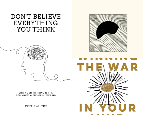 Self Help Books /      Anxiety & Phobias cover photo collage