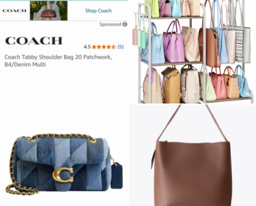 Demin Coach Purse cover photo collage