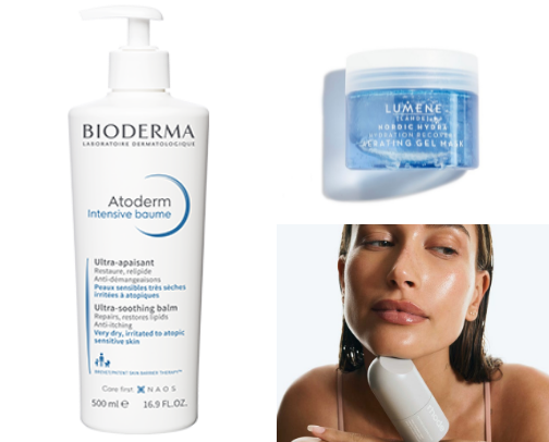 Beauty products I repurchase🤍 cover photo collage