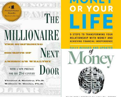 Timeless Reads, Priceless Advice: Books That Build Financial Freedom cover photo collage