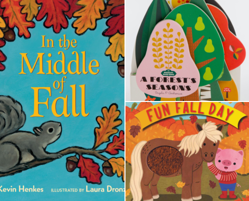 Fall Board Books for Toddlers cover photo collage
