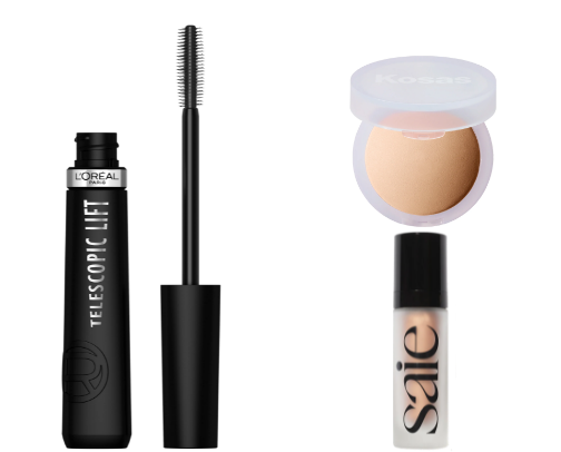 Natural glam makeup must-haves cover photo collage