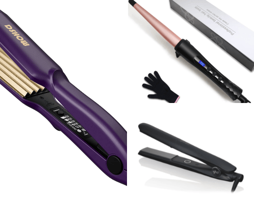 Hair tools cover photo collage