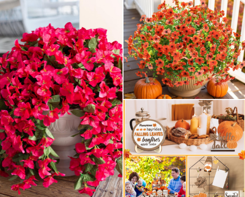 Fall decor cover photo collage