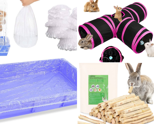 Bunny items you need for your bun🐰 cover photo collage