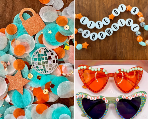 The Life of a Showgirl Party ❤️‍🔥 cover photo collage