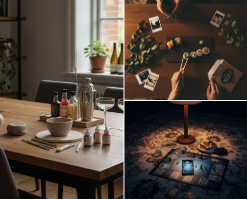 Creative DIY Date Night Activity Kits for Couples at Home cover photo collage