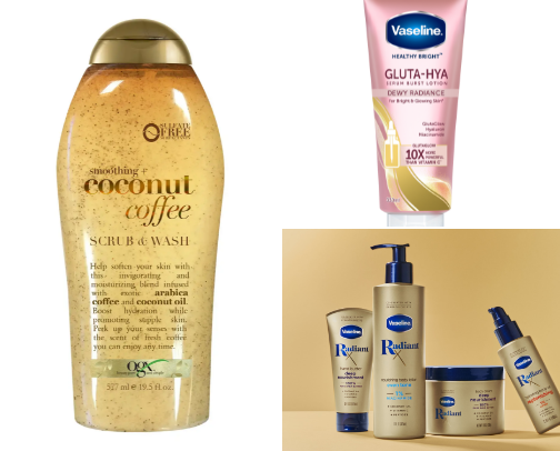 Body care favs cover photo collage