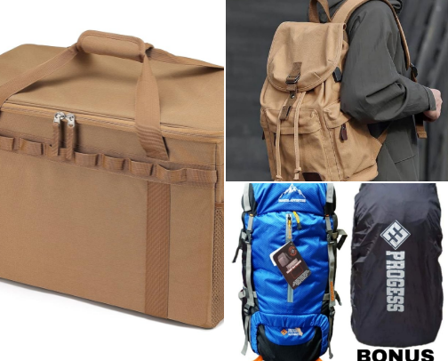 Tas Ransel Hiking Serbaguna – Muat Banyak, Ringan & Tahan Lama | Top Choice Amazon Shopee cover photo collage