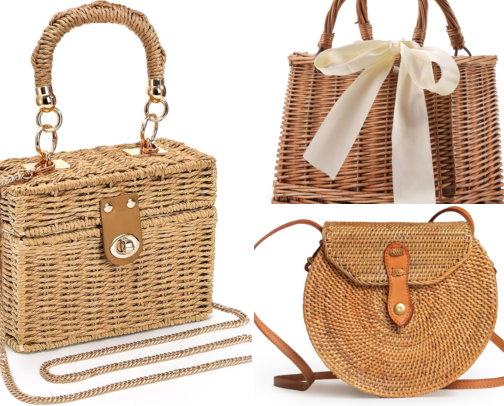 Stylish, Chic & Trendy Rattan Bags cover photo collage