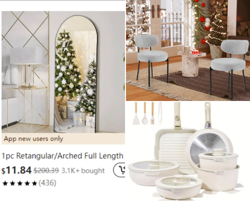 TEMU 🔗 📦 cover photo collage